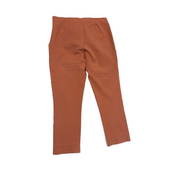Neiman Marcus Straight Leg Pants 4 30x25 Orange Mid Rise Dress Trousers - Picture 3 of 6